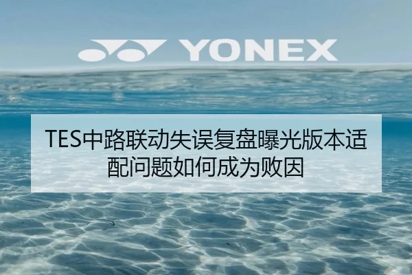 TES中路联动失误复盘曝光版本适配问题如何成为败因